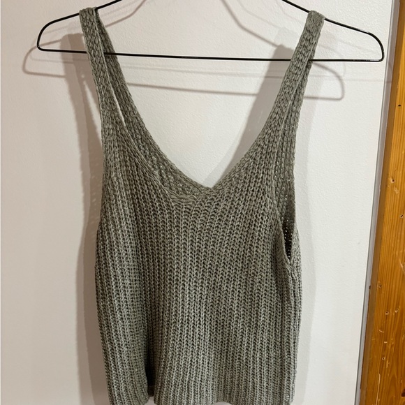 Knit Sleeveless Top in Gray - Picture 1 of 3